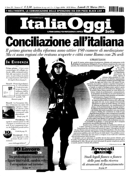 Italia oggi : quotidiano di economia finanza e politica